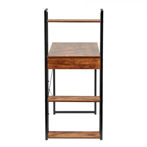 Стол письменный с полками Frame 100x45x110 см, светлое дерево, белый