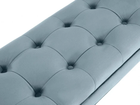 Банкетка Adel ОГОГО (арт.860310), (Ткань/Белый,Голубой)