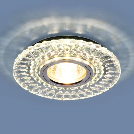 Встраиваемый точечный светильник Elektrostandard 2197-2198 2197 MR16 CL/SL прозрачный/серебро