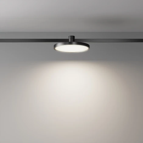 Трековый светильник магнитный 4000K 10Вт Maytoni Plato TR153-1-10W4K-B (LED, 24V, круглые)