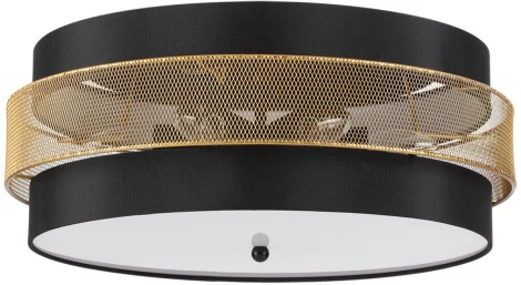 Потолочный светильник круглый Lumion Animaisa 8003/6C черный/черный, золотой металл/металл, текстиль Е27 6*60W 220V (круглые)