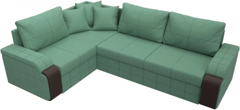 Диван угловой Николь левый угол Лига Диванов (Рогожка) арт.126002L