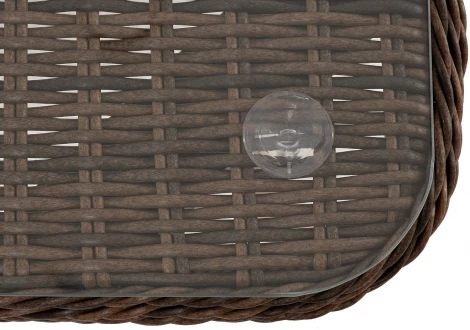 "Прованс" столик журнальный из ротанга, цвет коричневый 4SIS арт.УТ-00006465
