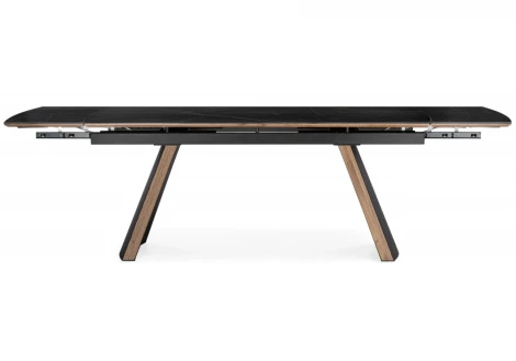 Кухонный стол Woodville Симмонс 180(260)x90 shakespeare black / черный