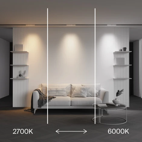 Трековый светильник низковольтный светодиодный 48V 6W 2700-6000K Zigbee Maytoni Technical Points TR241-4-6WTW-DSZ-B