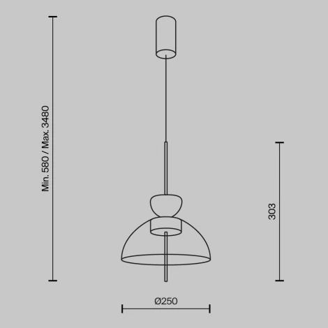 Подвесной светильник Maytoni Bangkok MOD185PL-L11B3K2 (LED, 220V, на проводе)
