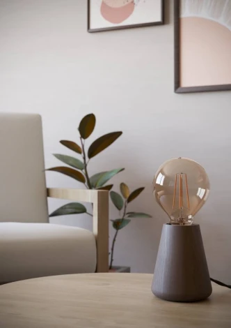 Настольная лампа Eglo Asby 44015 дерево, темно-коричневый