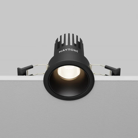 Встраиваемый светильник Maytoni Dip DL115-10W-4K-B (LED, 220V, круглые)