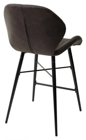 Полубарный стул M-City MARCEL COWBOY-#104 темно-серый (H=65cm), ткань микрофибра