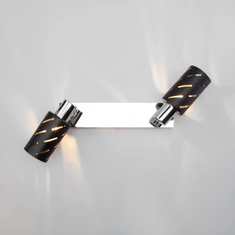 Спот Eurosvet Fente 20090/2 черный/хром (220V, выключатель)