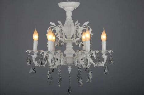 Подвесная люстра Omnilux Catanzaro OML-30807-06 (220V, на цепи, подсвечник, свеча)