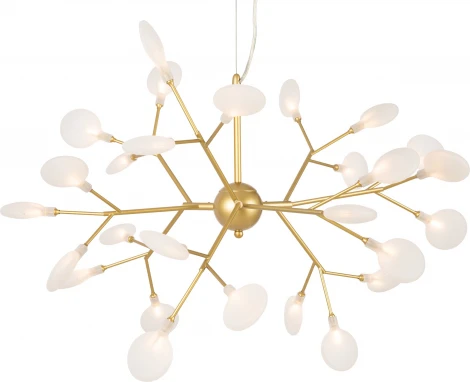 Подвесная люстра Florencia FR5049PL-27G Freya (220V, на тросе, лепестки, ветки)