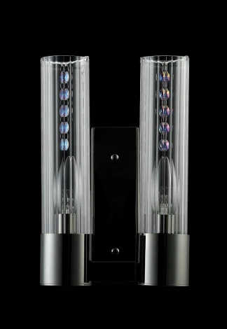 Бра OTONO AP2 BLACK CHROMIUM/TRANSPARENTE Crystal Lux
