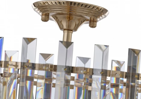 Потолочная люстра хрустальная на штанге Arte Milano Sorrento-5209 375209/6/80/490 GD (220V)