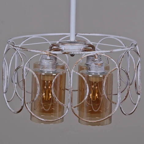 Подвесная люстра штанге Reluce 03883-0.4-04 WH+GD (220V)