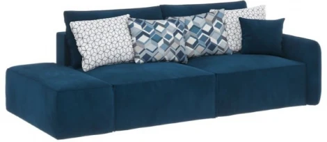 ПОРТЛЕНД-2 Диван прямой синий D1 furniture арт.AAA4149013