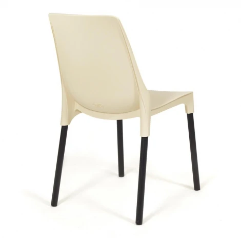 Стул GENIUS (mod 75) зеленый/ножки хром (металл/пластик)