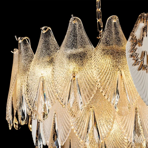 Подвесная люстра хрустальная Modelux ML.6228.600 GD