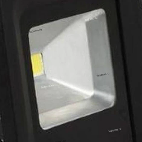 Прожектор уличный светодиодный Horoz, 1 плафон, черный с хромом и прозрачным