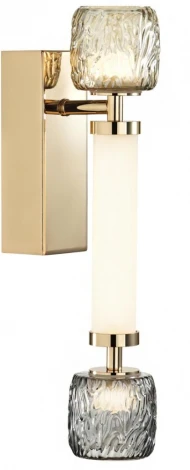 Бра Odeon Light Kliff 5426/13WL золотой/белый/дымчатый/коньячный/металл/стекло/акрил LED 13W 3000K (220V)