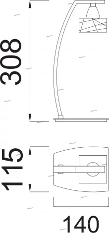 Интерьерная настольная лампа Mantra Zen 1437