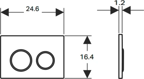Кнопка смыва Geberit Sigma 20 черная