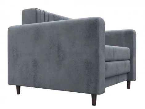 Кресло Лига-070 (ЛДСП,Брус,Фанера/Дерево/Велюр/Серый) Лига Диванов 132554