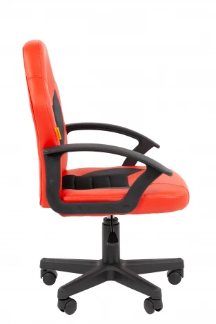 Кресло Chairman Kids 111 Россия экокожа красный/черный