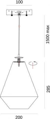 Подвесной светильник Fluorite Enigma FL1115-1P1 (220V, на проводе)