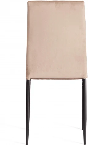 Обеденный стул Tetchair CAPRI (Металл,Вельвет/Бежевый,Черный)