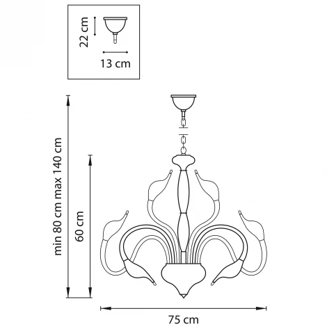 Подвесная люстра Lightstar Cigno Collo 751122