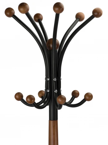 Вешалка напольная Д 1 черный/ средне-коричневый от фабрики Mebelik