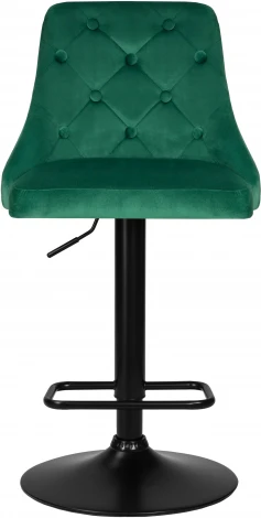 Стул барный DOBRIN JOSEPH BLACK (зеленый велюр (MJ9-88)) 5021_BlackBase-LM BLACK, цвет сиденья зеленый (MJ9-88), основания черный