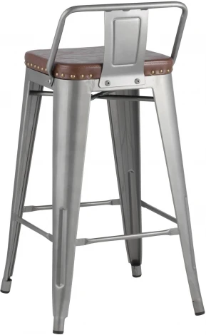 Стул полубарный Stool Group TOLIX SOFT серебристый УТ000001291