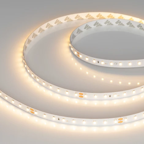 Светодиодная лента RT-A90-10mm 24V Warm2700 (4.8 W/m, IP20, 2835, 5m) (Arlight, высок.эфф.200 лм/Вт) 038777