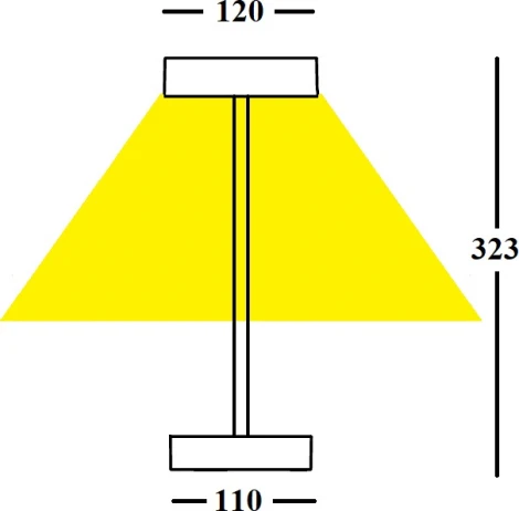 Интерьерная настольная лампа светодиодная с аккумулятором Ubiqua Standy Maxi 321303 (регулировка яркости, сенсорный выключатель, IP54)