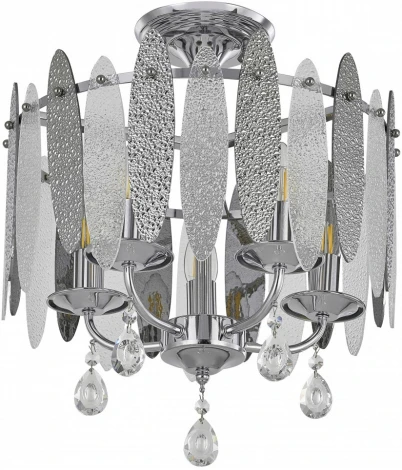 Потолочная люстра хрустальная на штанге Arte Milano Sorrento-4309 374309/5/80/380 CR (220V)