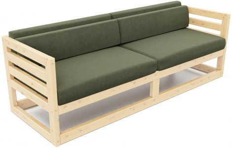 Диван Arsko Магнус Б сосна велюр зеленый