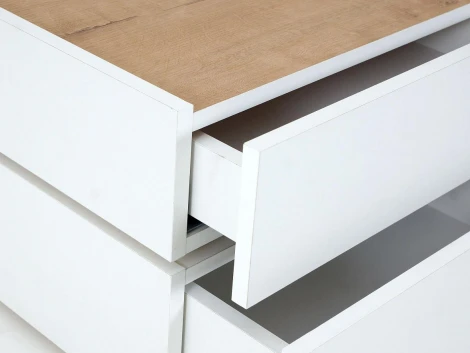 Тумба прикроватная Licata ОГОГО 723075 (белый, бунратти)