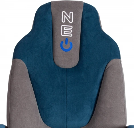 Кресло NEO 2 (22) флок , серый/синий, 29/32 Tetchair 19479