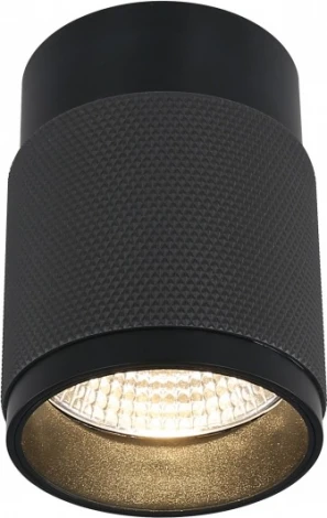 Точечный накладной светильник iLedex Delta 1955-10W-3000K-36 BK+GRP (220V, круглые)