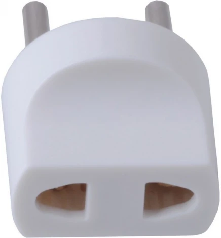 Адаптер переходник без заземления (белый) Stekker 32860