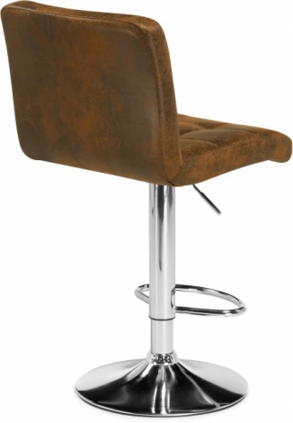 Барный стул Woodville Paskal brown / chrome арт.15825