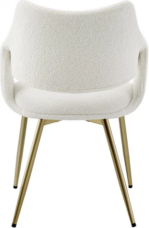 Стул ESF JY6145Q белый IPD1859-1/золото/Ткань,Металл