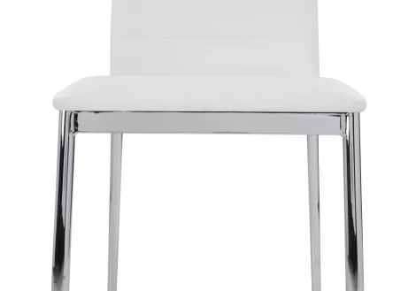Обеденный стул на металлокаркасе Woodville Okus white 11192