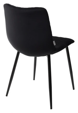 Обеденный стул M-City TINTIN BLUVEL-19 BLACK / черный каркас