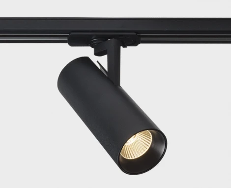 Трековый светильник однофазный Italline TR 3007 black 4000K (LED, 220V, круглые)