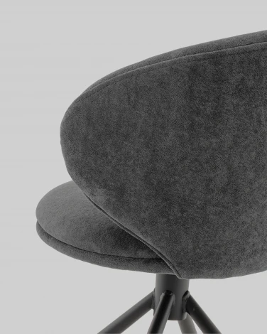 Стул Труфальд велюр темно-серый Stool Group арт.УТ000041567