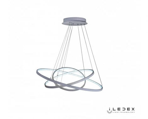 Подвесной светильник iLedex Axis D098-3 (800x600x400) WH (220V, пульт управления, на тросе, кольцо)