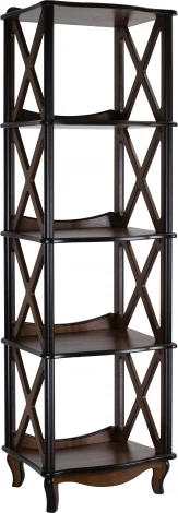 Этажерка-стеллаж Джульетта 4 уровня, орех Л Mebelik арт.008568